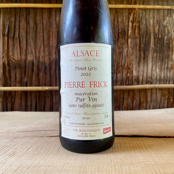Pinot Gris Maceration 2022 - sans sulfite ajoute Pierre Frick / ピノ・グリ マセラシオン サン・シュルフィト・アジュテ ピエール・フリック