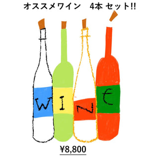 Recommended wine 4 bottles set 10% or more discount